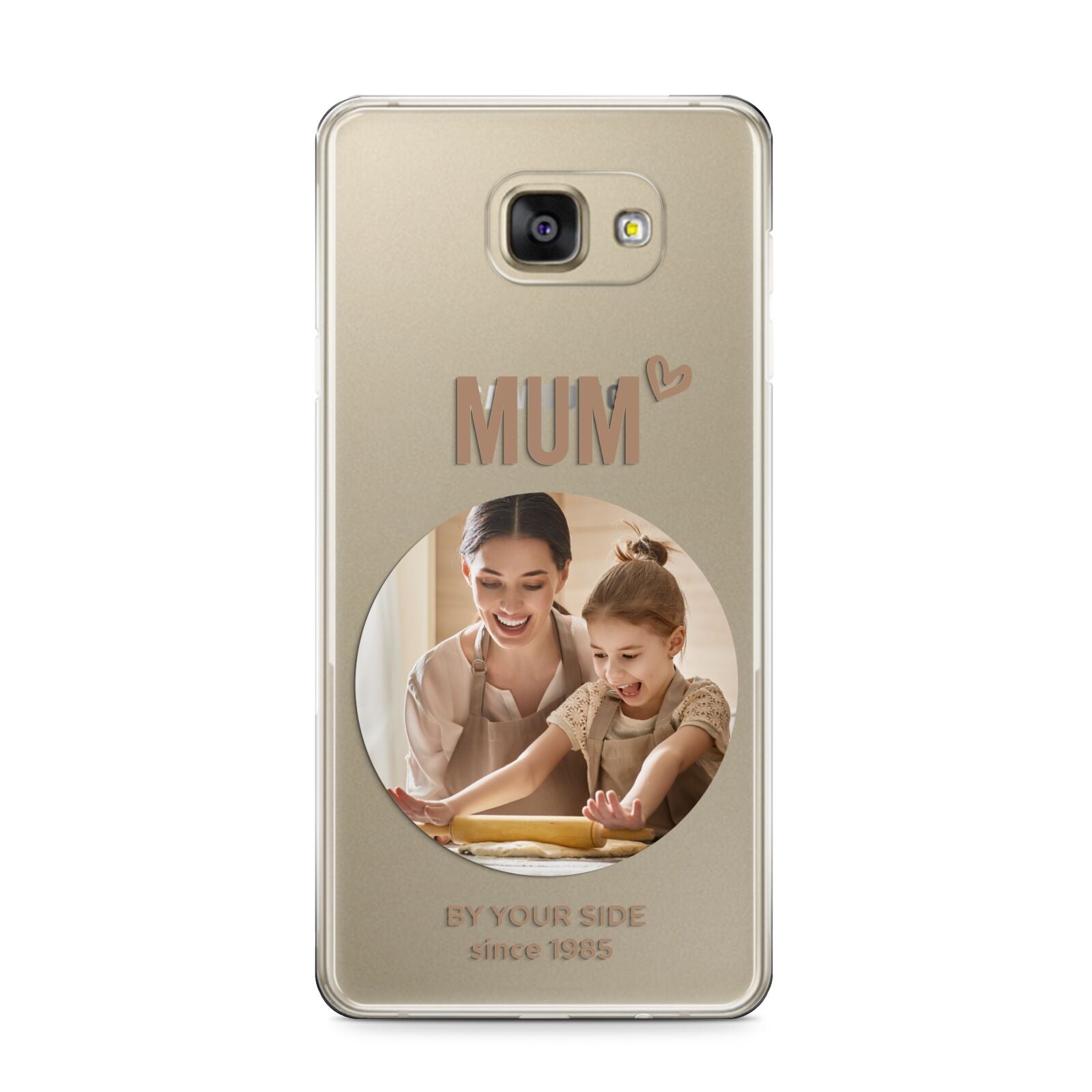 Vintage Mothers Day Photo Samsung Galaxy A9 2016 Case on gold phone