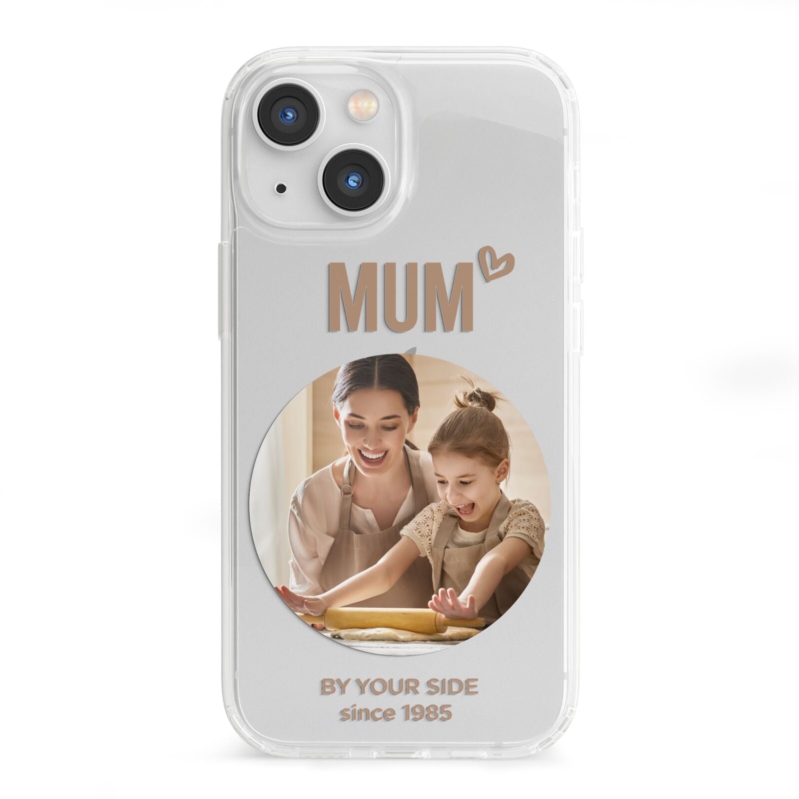 Vintage Mothers Day Photo iPhone 13 Mini Clear Bumper Case