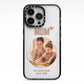 Vintage Mothers Day Photo iPhone 13 Pro Black Impact Case on Silver phone