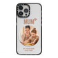 Vintage Mothers Day Photo iPhone 13 Pro Max Black Impact Case on Silver phone