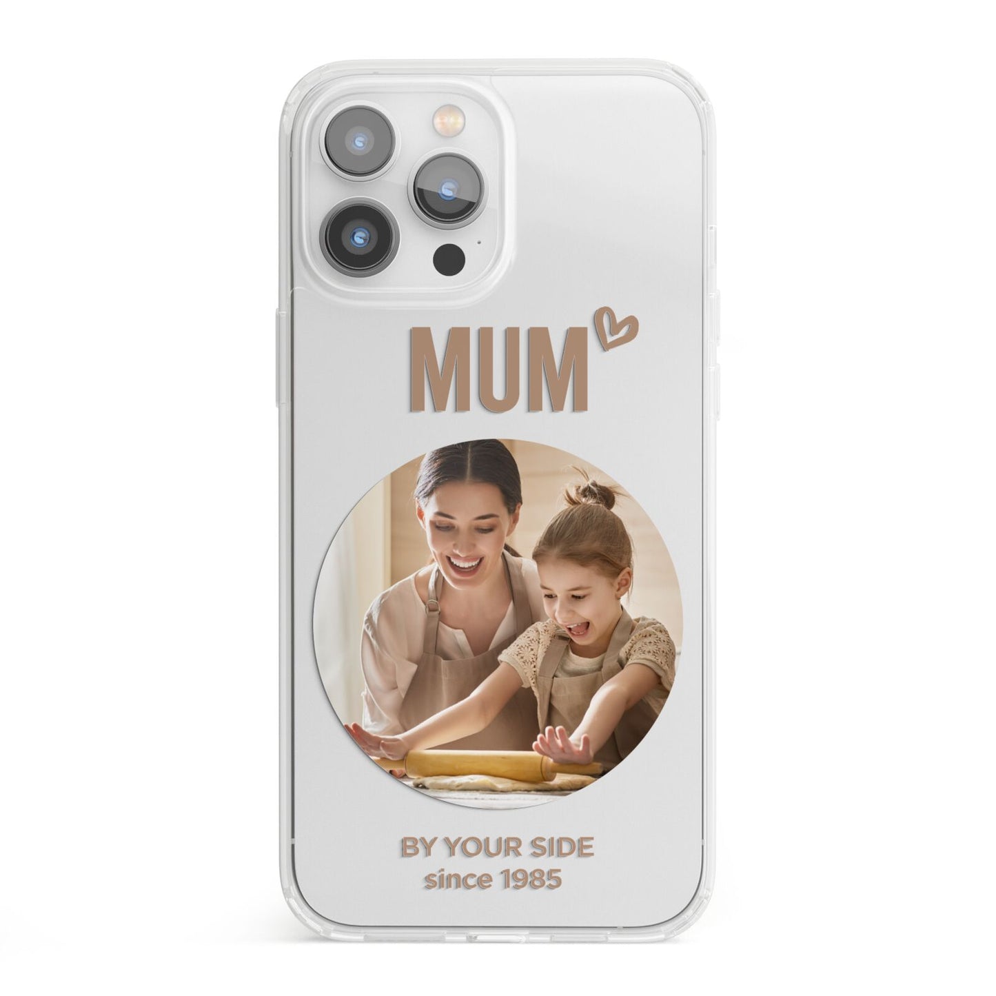 Vintage Mothers Day Photo iPhone 13 Pro Max Clear Bumper Case