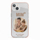 Vintage Mothers Day Photo iPhone 13 TPU Impact Case with Pink Edges