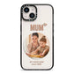 Vintage Mothers Day Photo iPhone 14 Black Impact Case on Silver phone