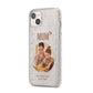 Vintage Mothers Day Photo iPhone 14 Plus Glitter Tough Case Starlight Angled Image