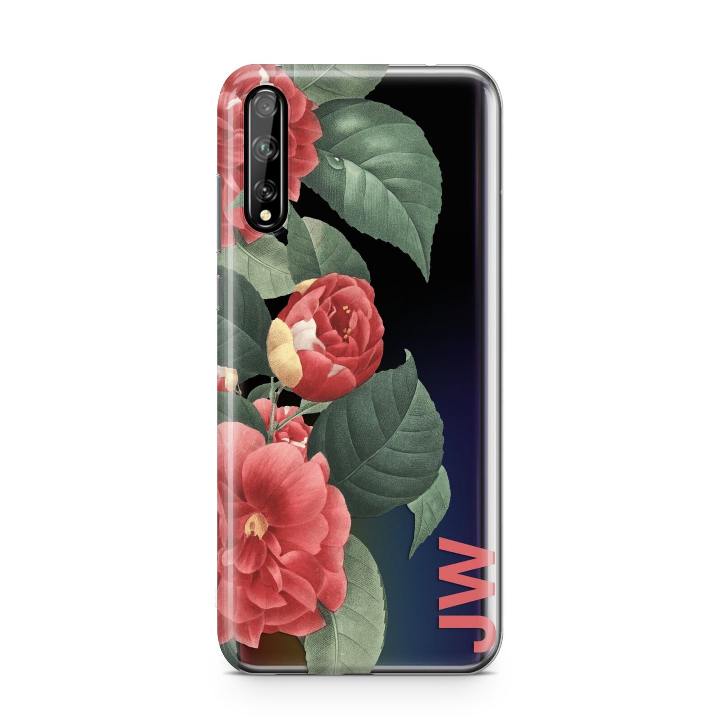 Vintage Personalised Flowers Huawei Enjoy 10s Phone Case