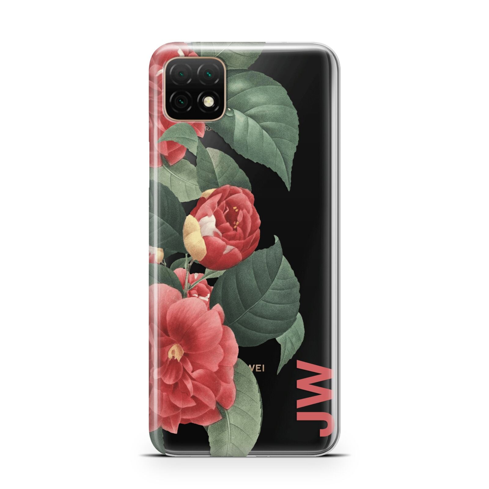 Vintage Personalised Flowers Huawei Enjoy 20 Phone Case