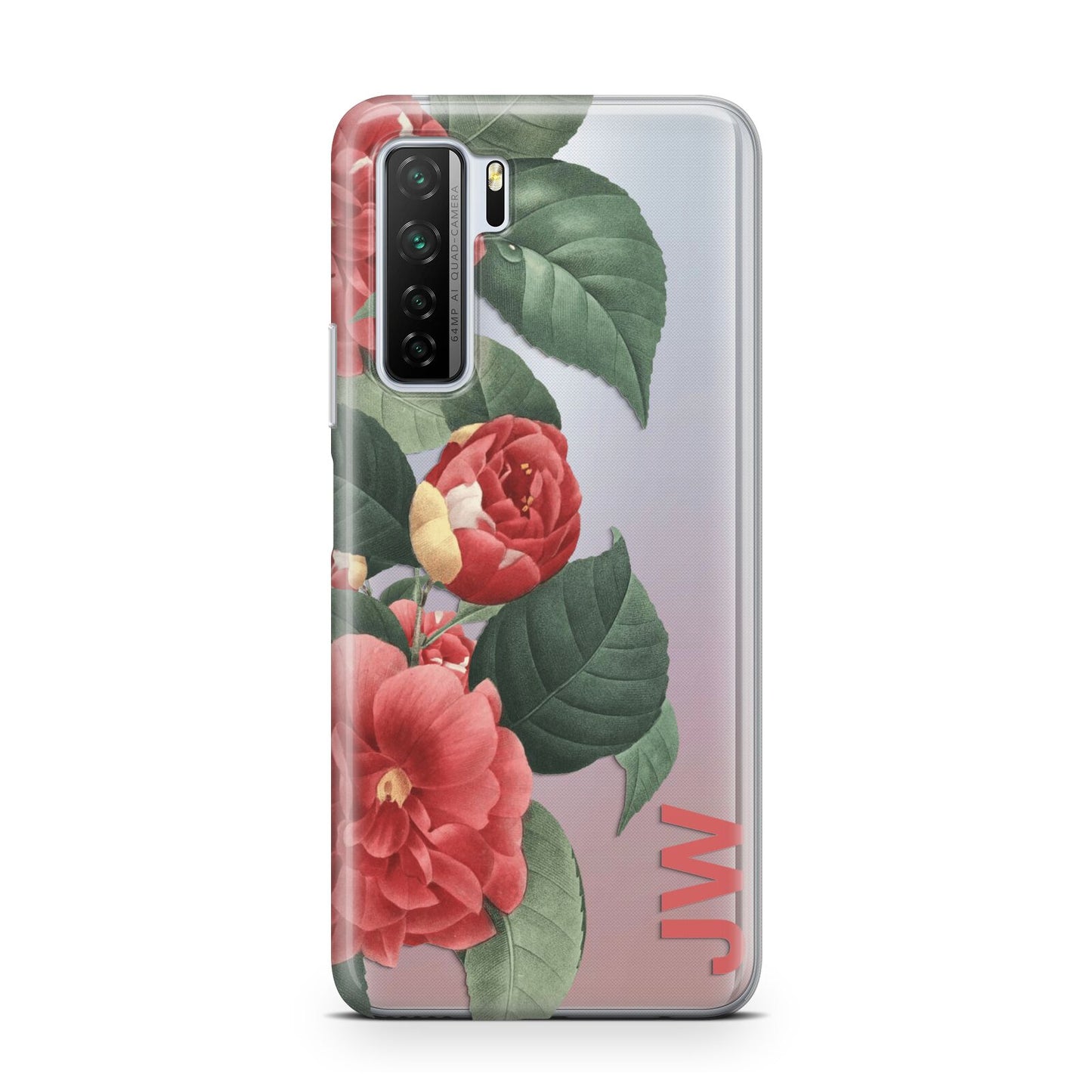 Vintage Personalised Flowers Huawei P40 Lite 5G Phone Case