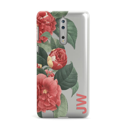 Vintage Personalised Flowers Nokia Case
