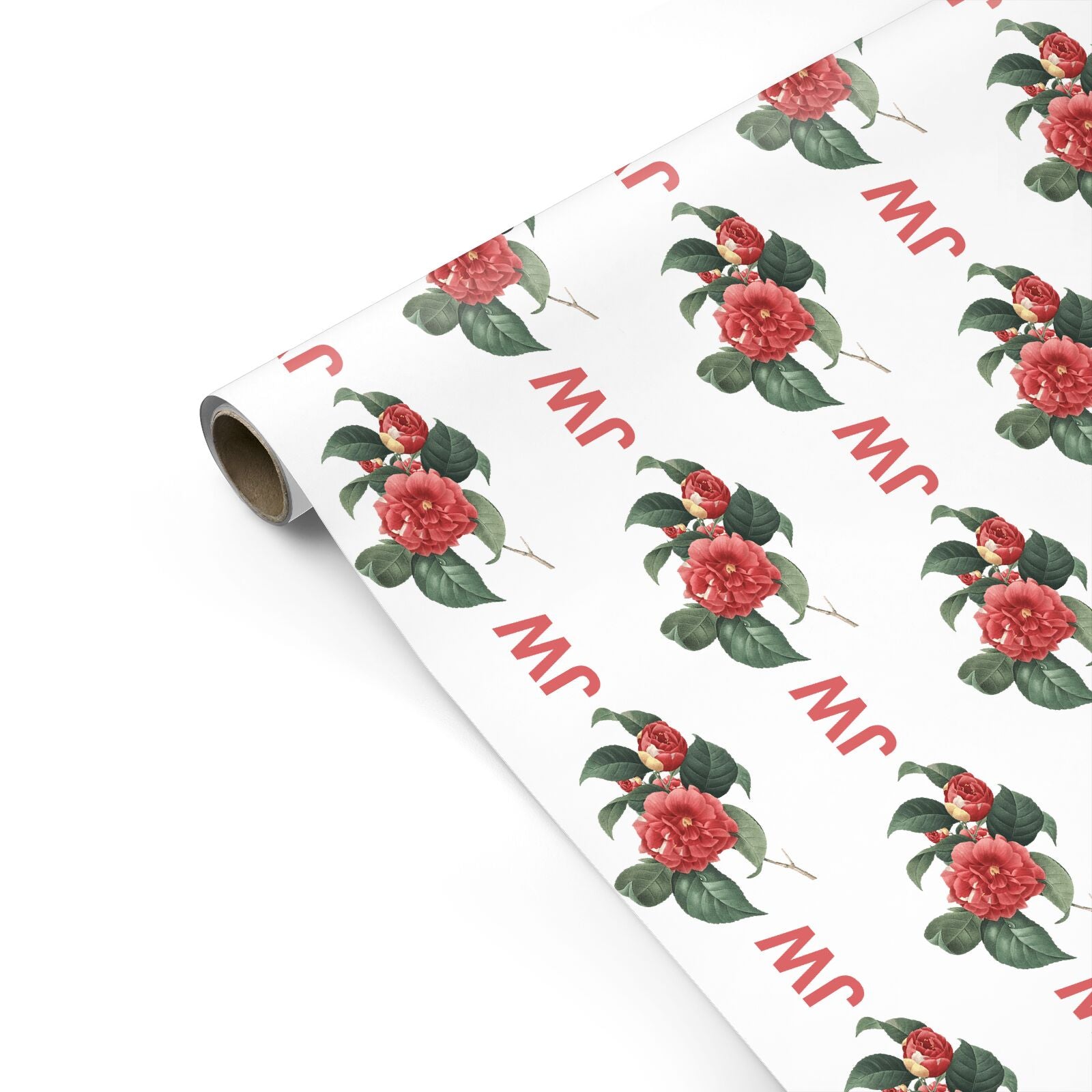 Vintage Personalised Flowers Personalised Gift Wrap