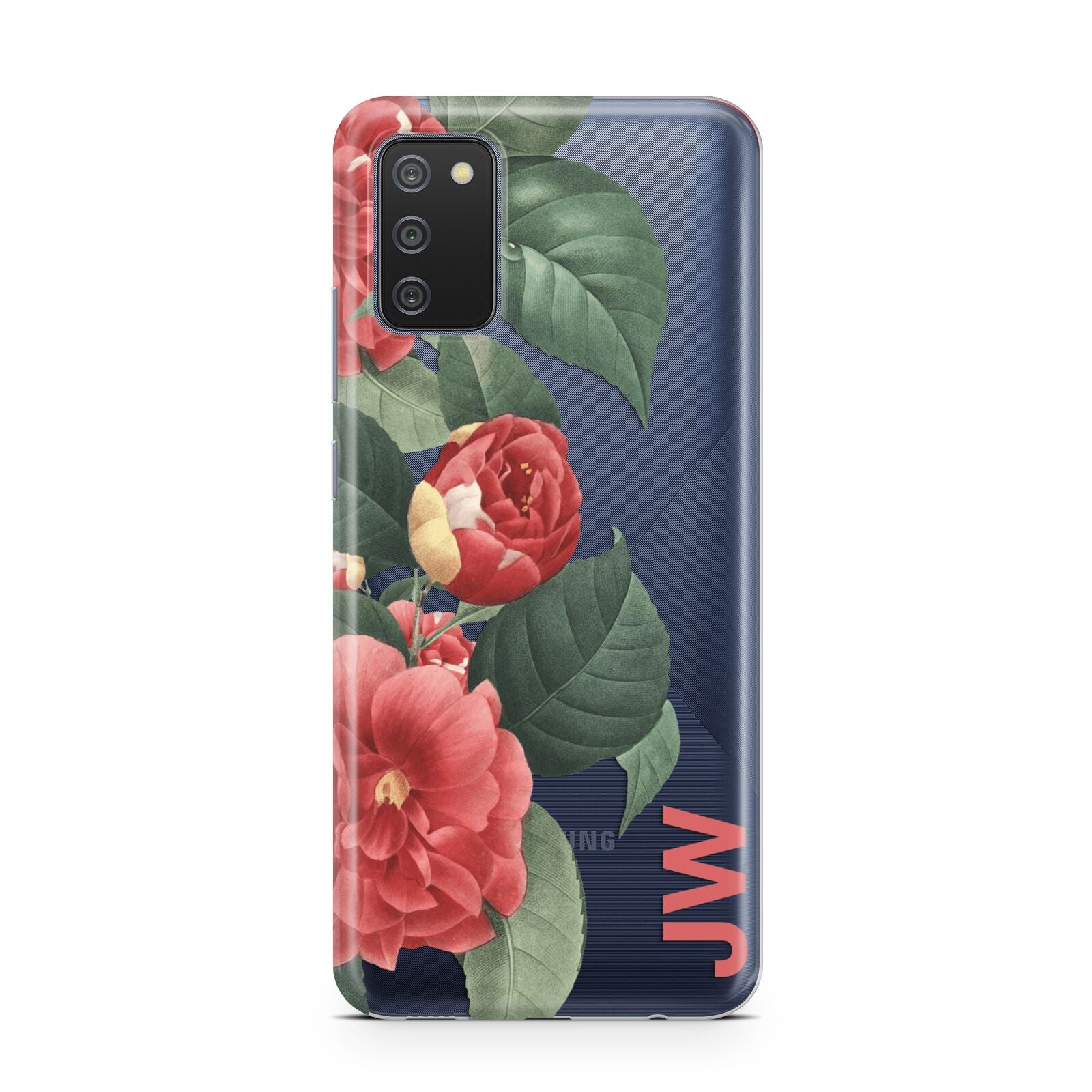 Vintage Personalised Flowers Samsung A02s Case