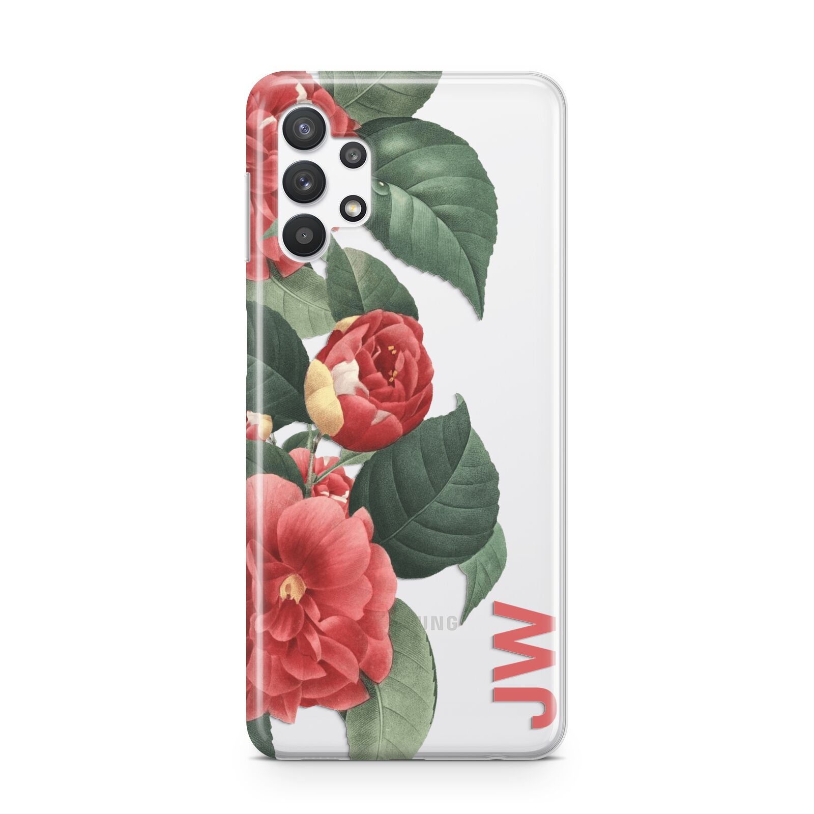 Vintage Personalised Flowers Samsung A32 5G Case