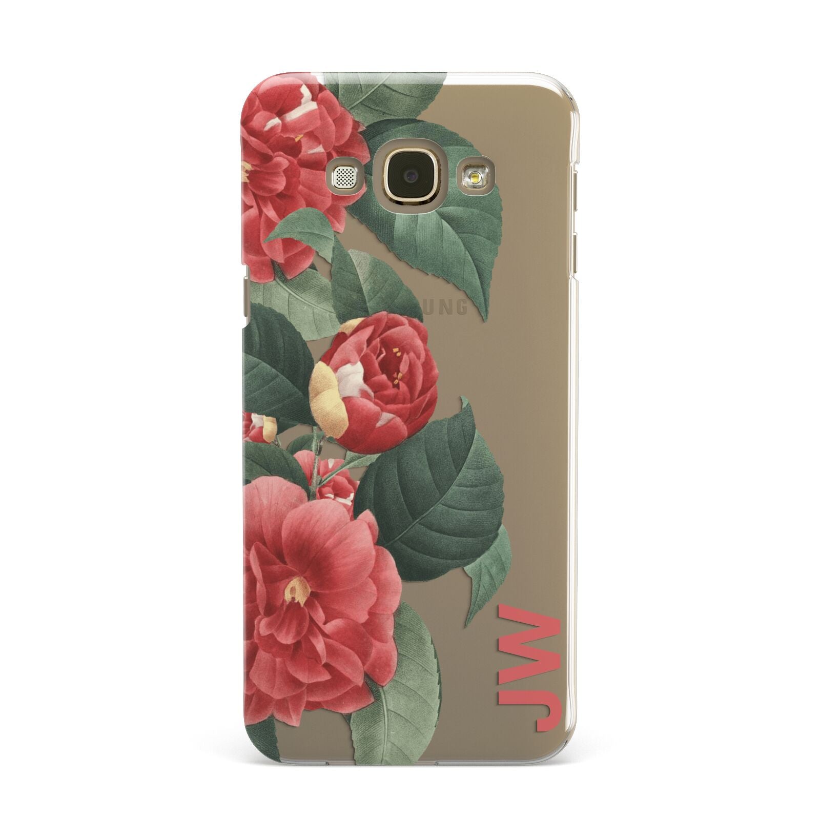 Vintage Personalised Flowers Samsung Galaxy A8 Case