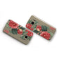 Vintage Personalised Flowers Samsung Galaxy Case Flat Overview