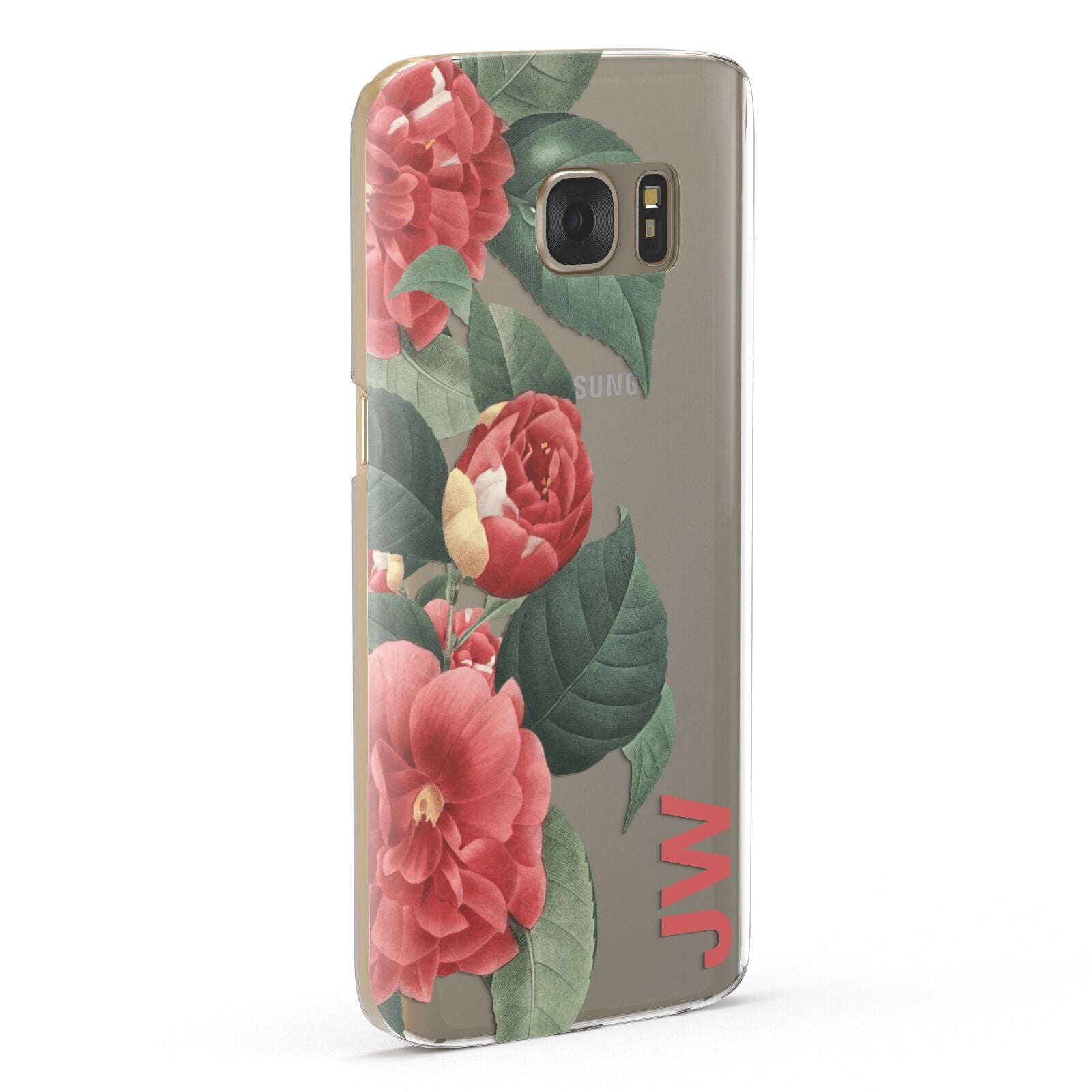 Vintage Personalised Flowers Samsung Galaxy Case Fourty Five Degrees