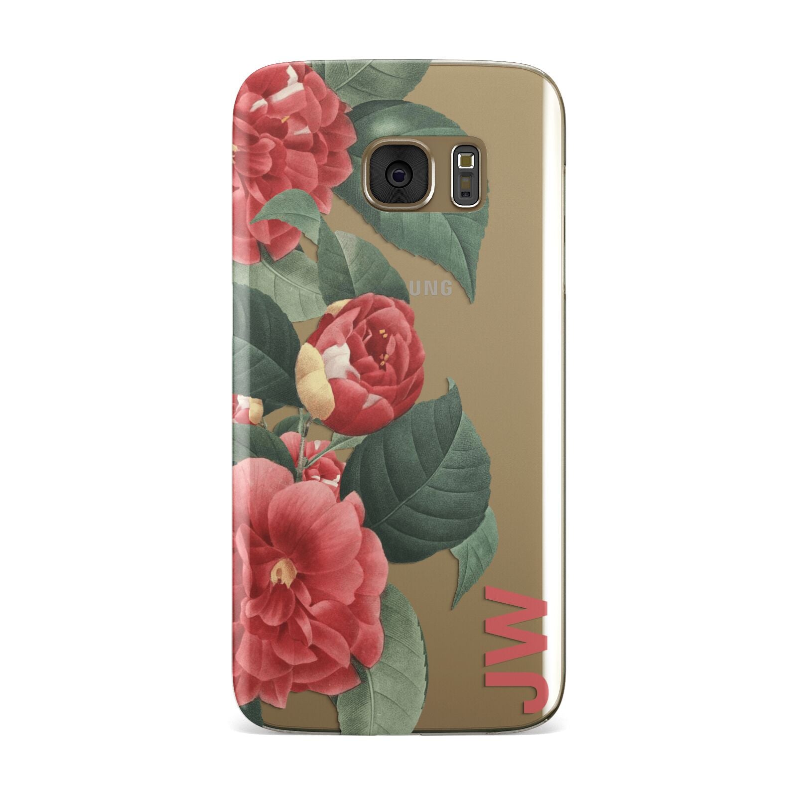 Vintage Personalised Flowers Samsung Galaxy Case