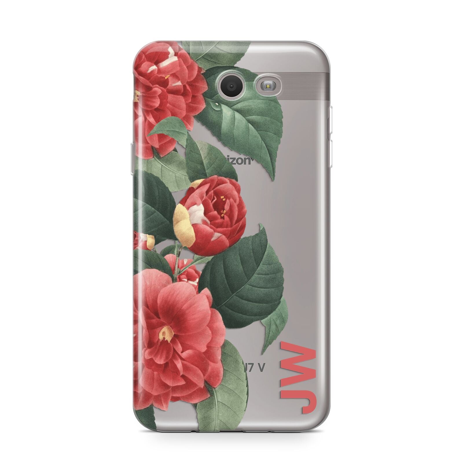 Vintage Personalised Flowers Samsung Galaxy J7 2017 Case
