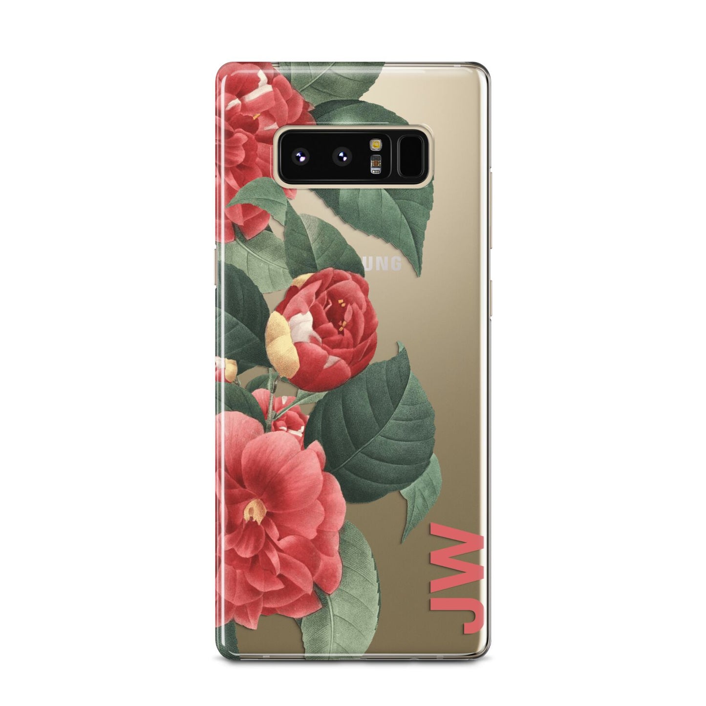 Vintage Personalised Flowers Samsung Galaxy Note 8 Case