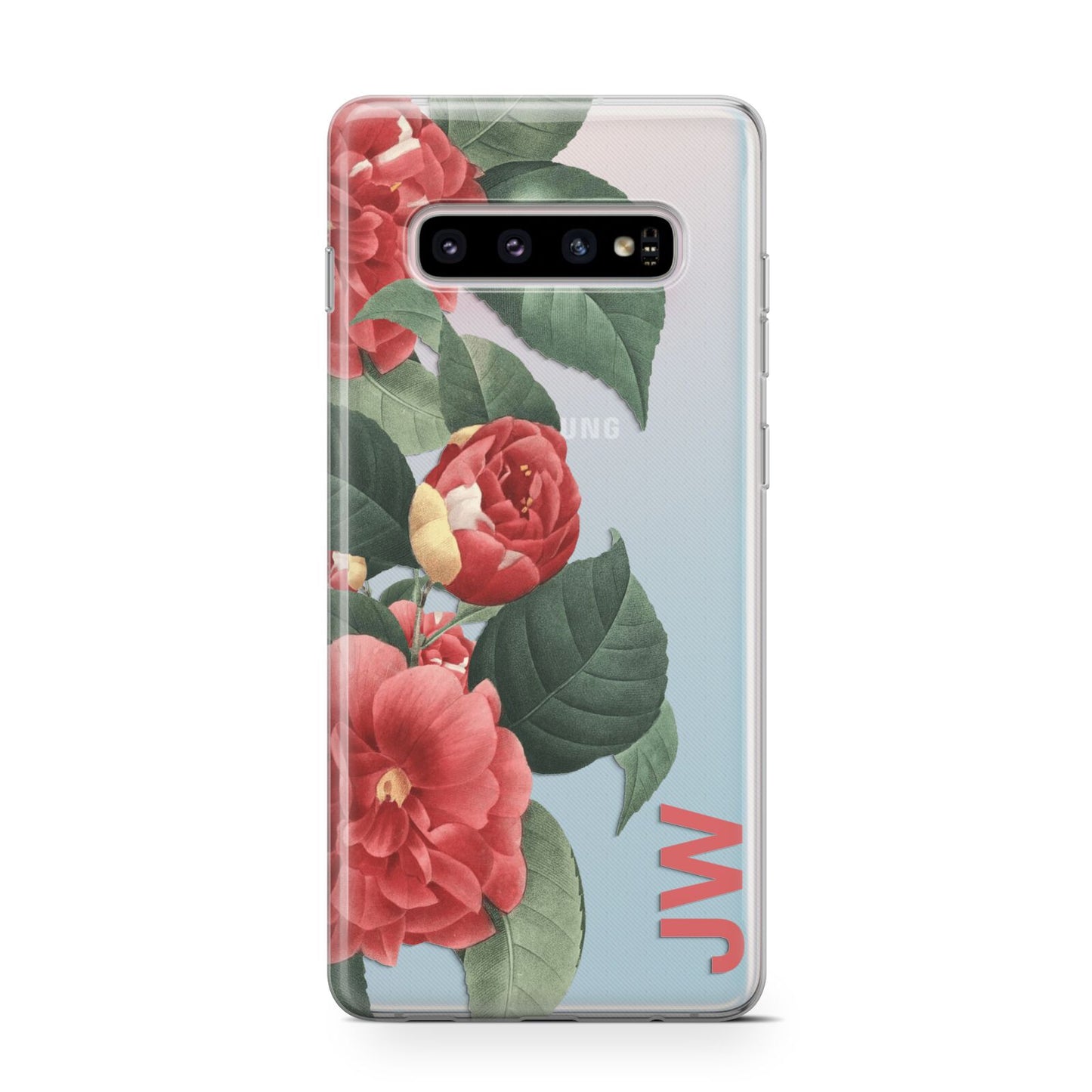 Vintage Personalised Flowers Samsung Galaxy S10 Case