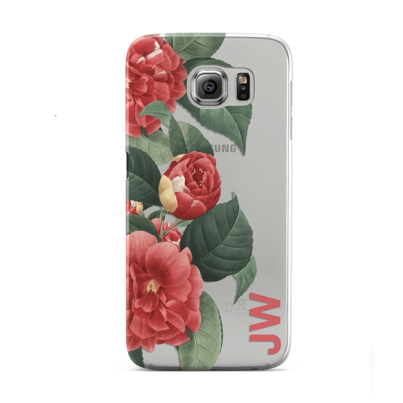 Vintage Personalised Flowers Samsung Galaxy S6 Case