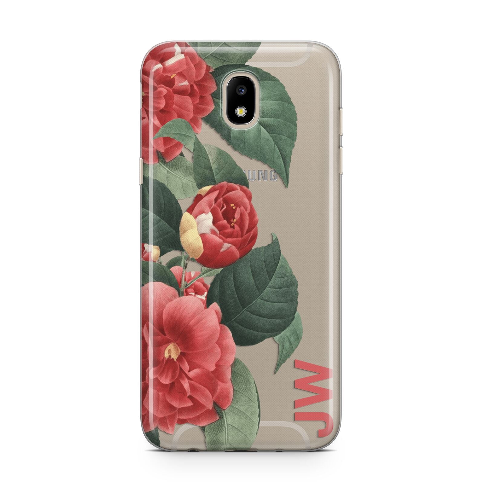 Vintage Personalised Flowers Samsung J5 2017 Case
