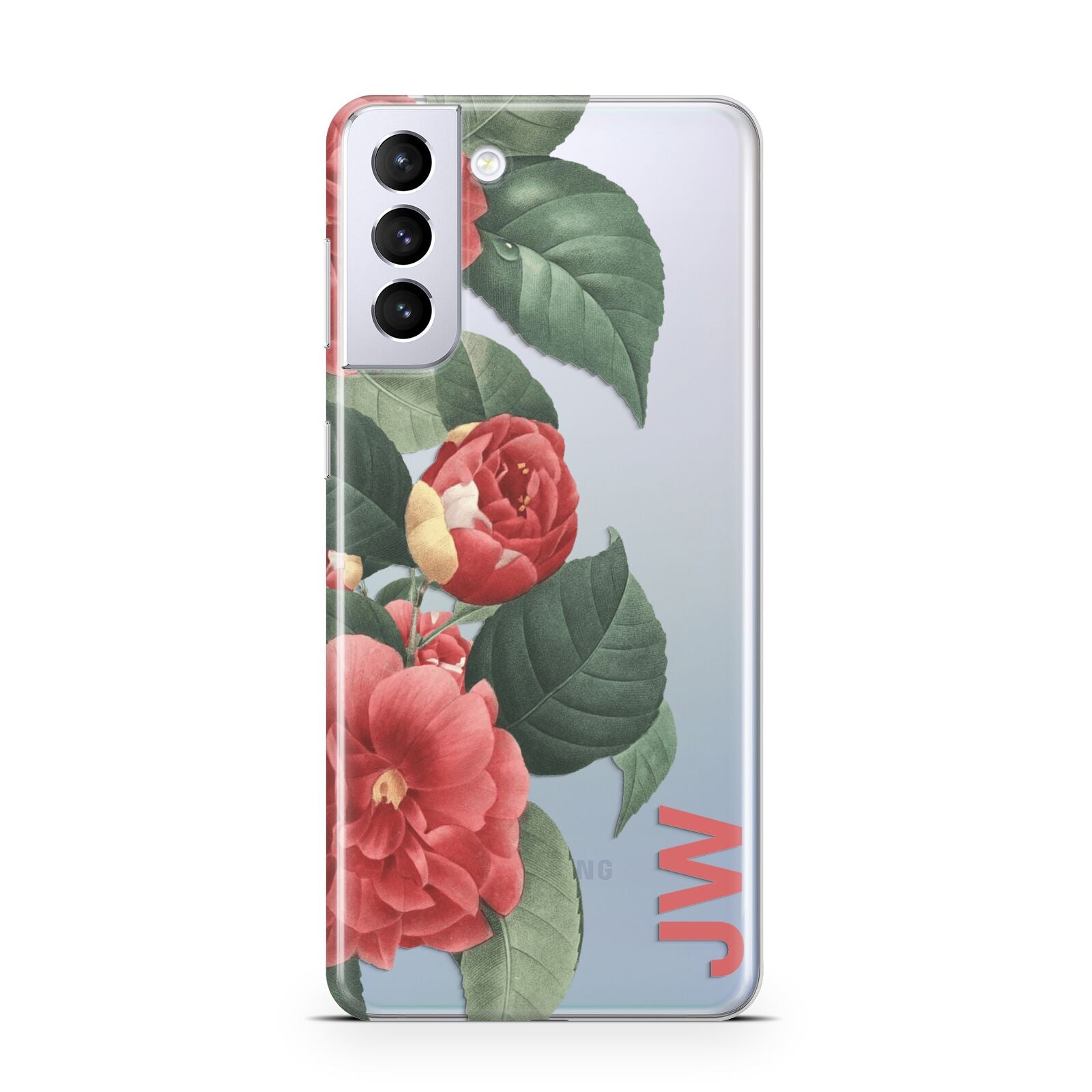 Vintage Personalised Flowers Samsung S21 Plus Case