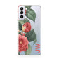 Vintage Personalised Flowers Samsung S21 Plus Phone Case