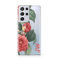 Vintage Personalised Flowers Samsung S21 Ultra Case