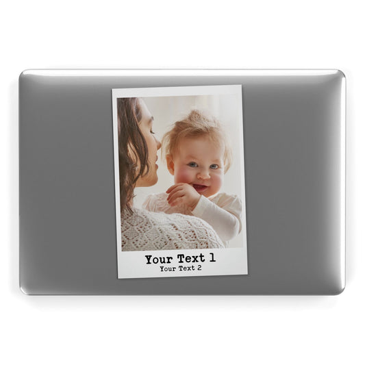 Vintage Photo with Typewriter Font Apple MacBook Case