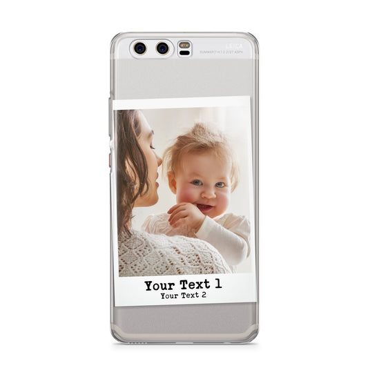 Vintage Photo with Typewriter Font Huawei P10 Phone Case