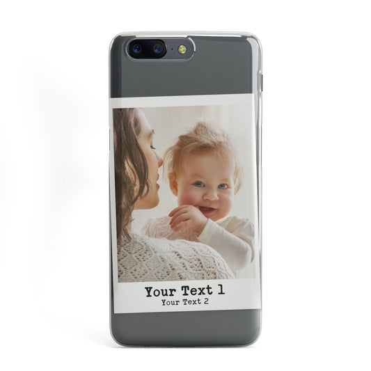 Vintage Photo with Typewriter Font OnePlus Case