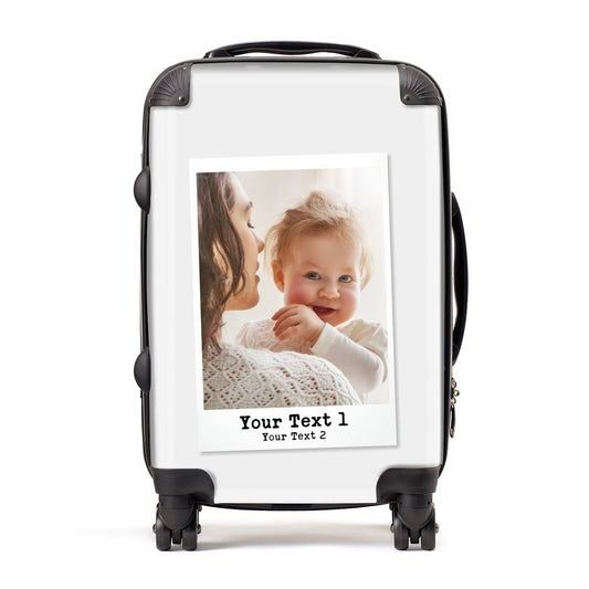 Vintage Photo with Typewriter Font Suitcase