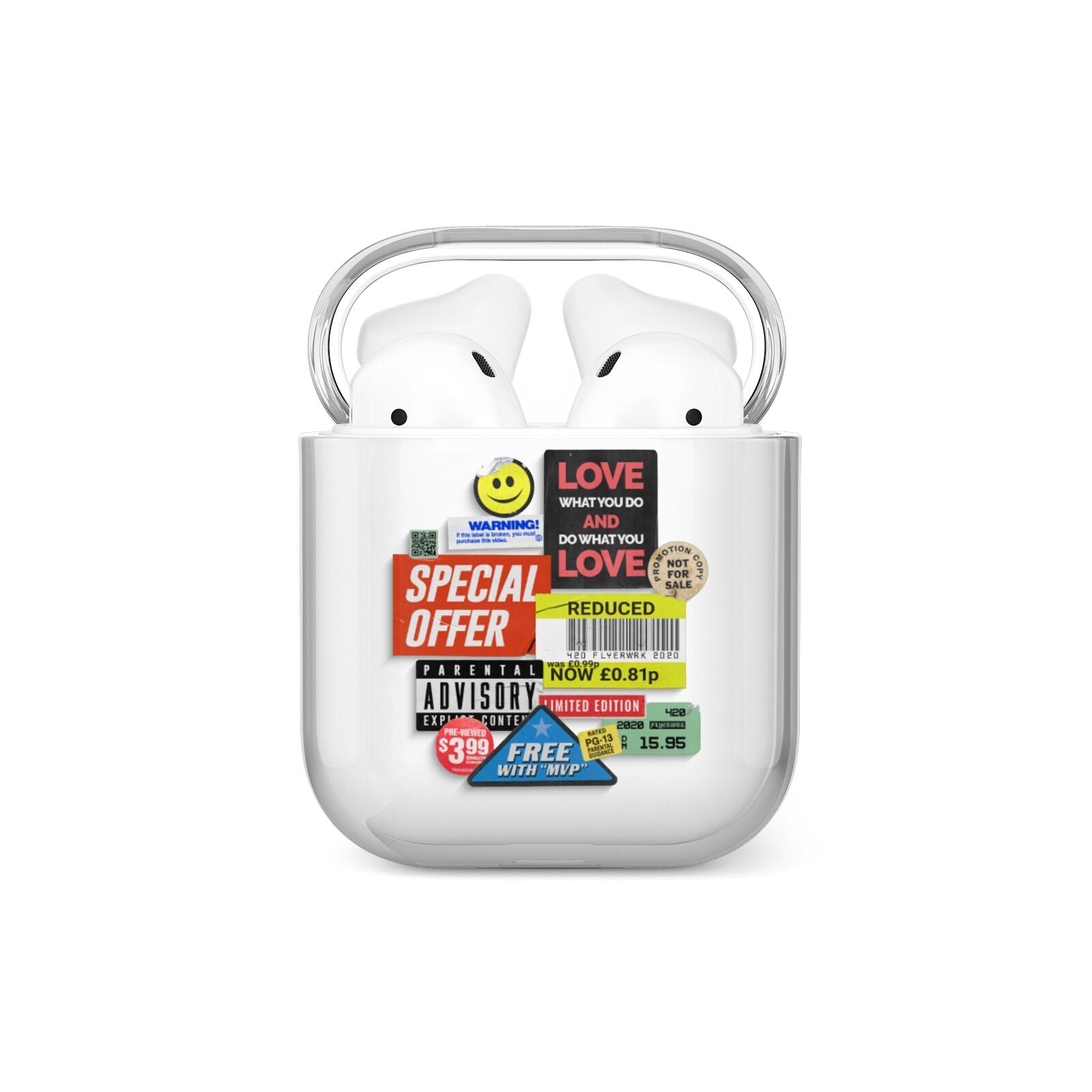Vintage Retro Stickers AirPods Case