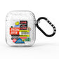 Vintage Retro Stickers AirPods Glitter Case