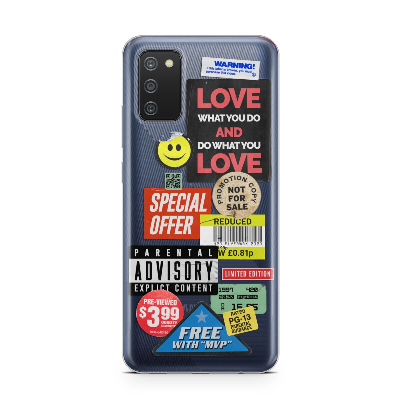 Vintage Retro Stickers Samsung A02s Case