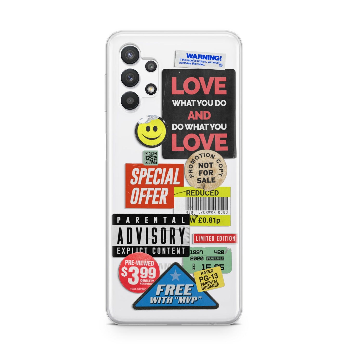 Vintage Retro Stickers Samsung A32 5G Case