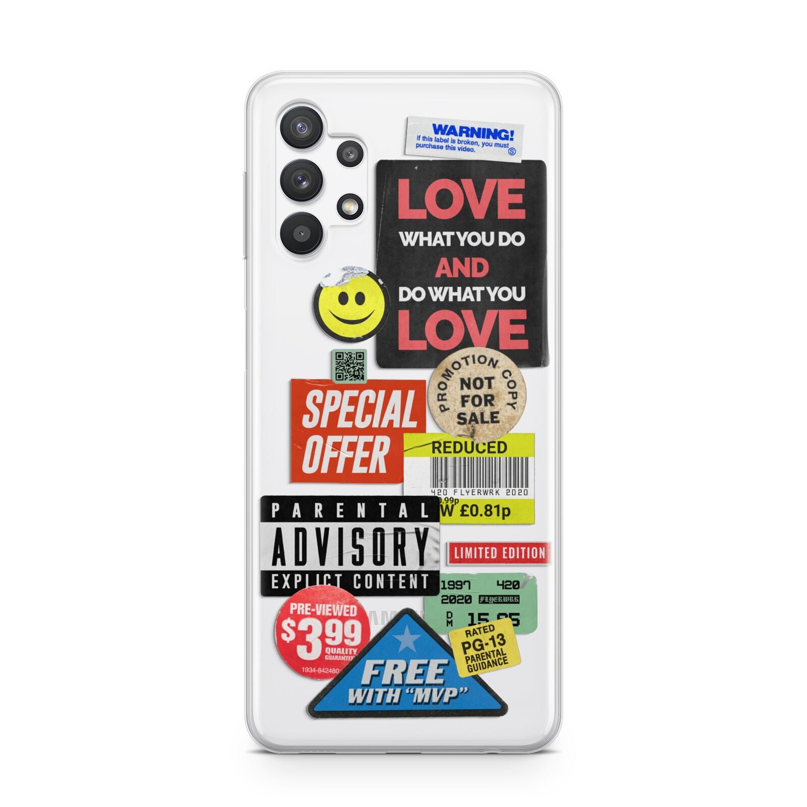 Vintage Retro Stickers Samsung A32 5G Case