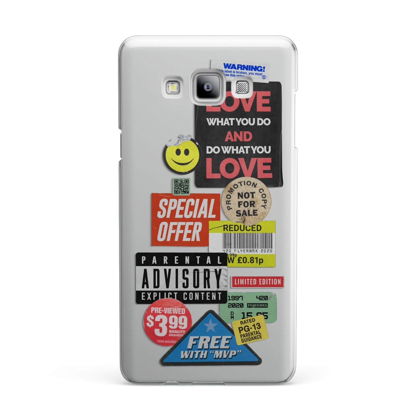 Vintage Retro Stickers Samsung Galaxy A7 2015 Case