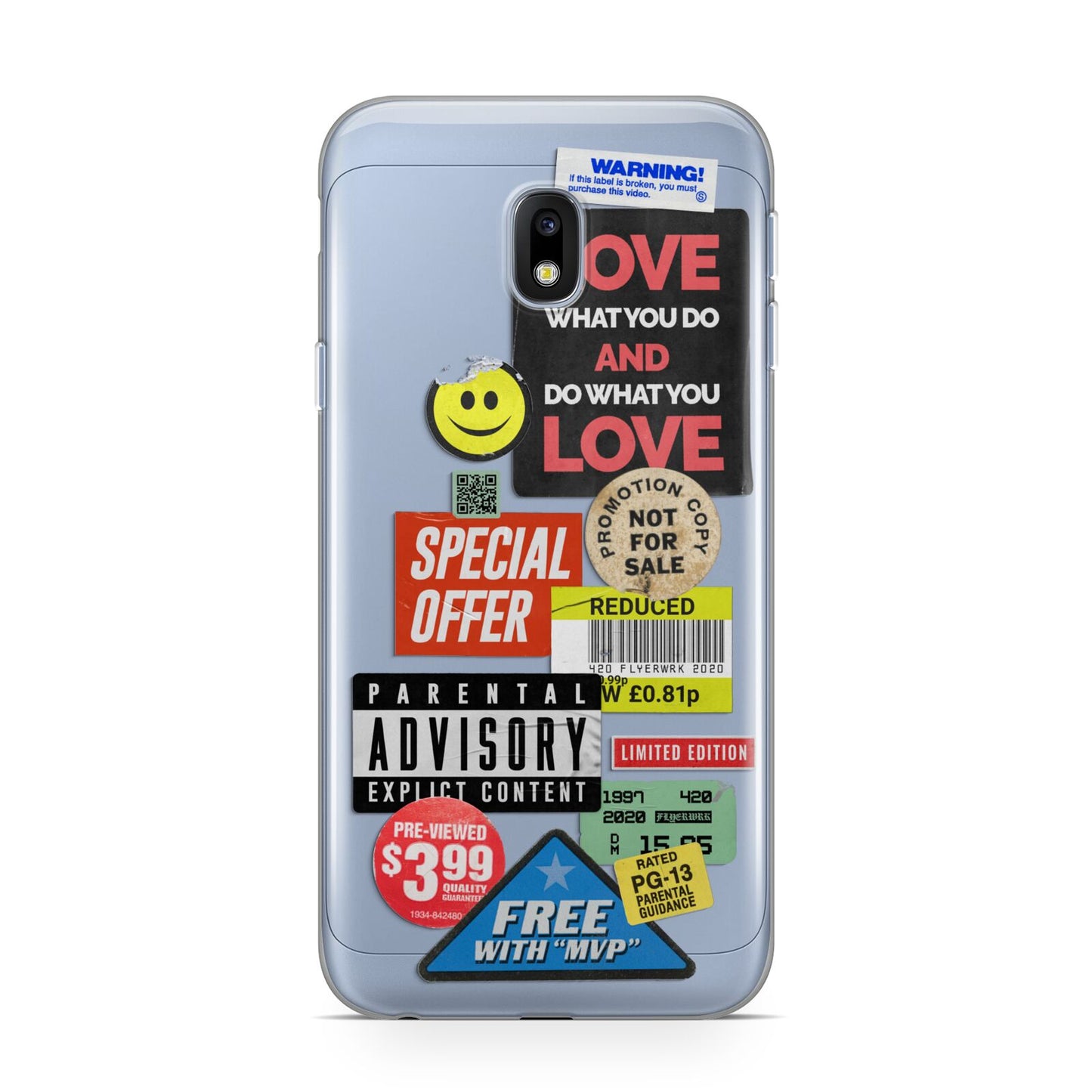 Vintage Retro Stickers Samsung Galaxy J3 2017 Case