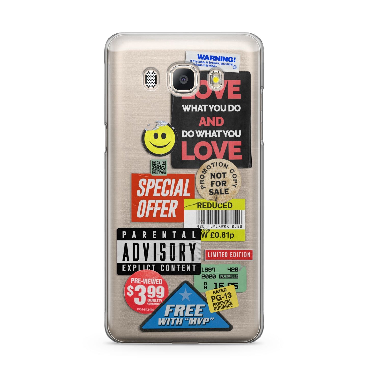 Vintage Retro Stickers Samsung Galaxy J5 2016 Case