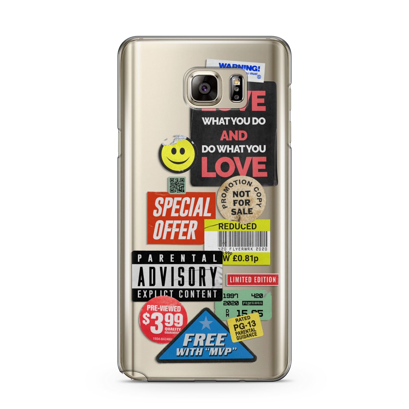 Vintage Retro Stickers Samsung Galaxy Note 5 Case