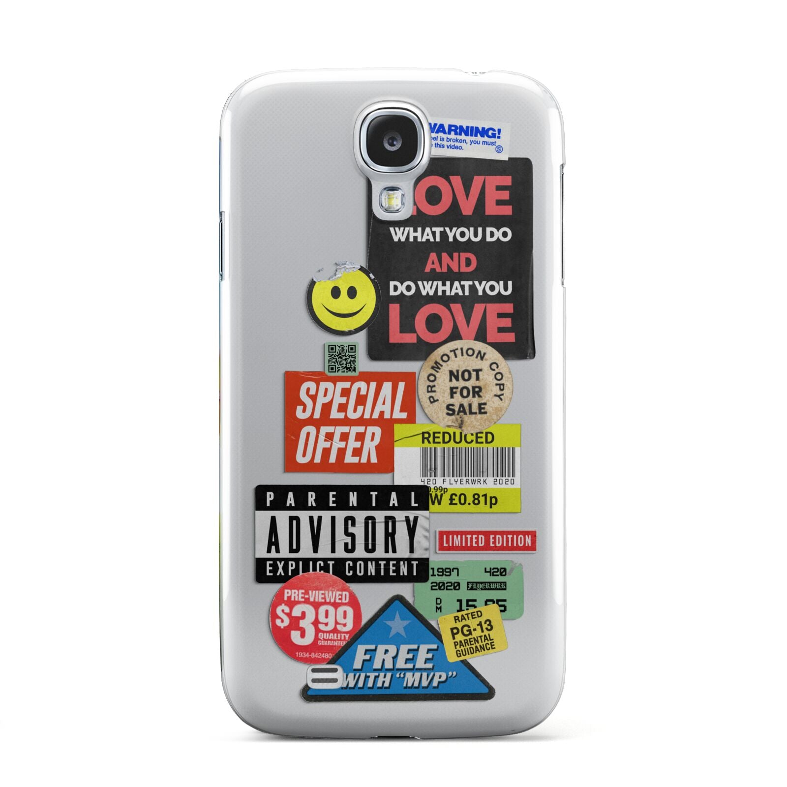 Vintage Retro Stickers Samsung Galaxy S4 Case