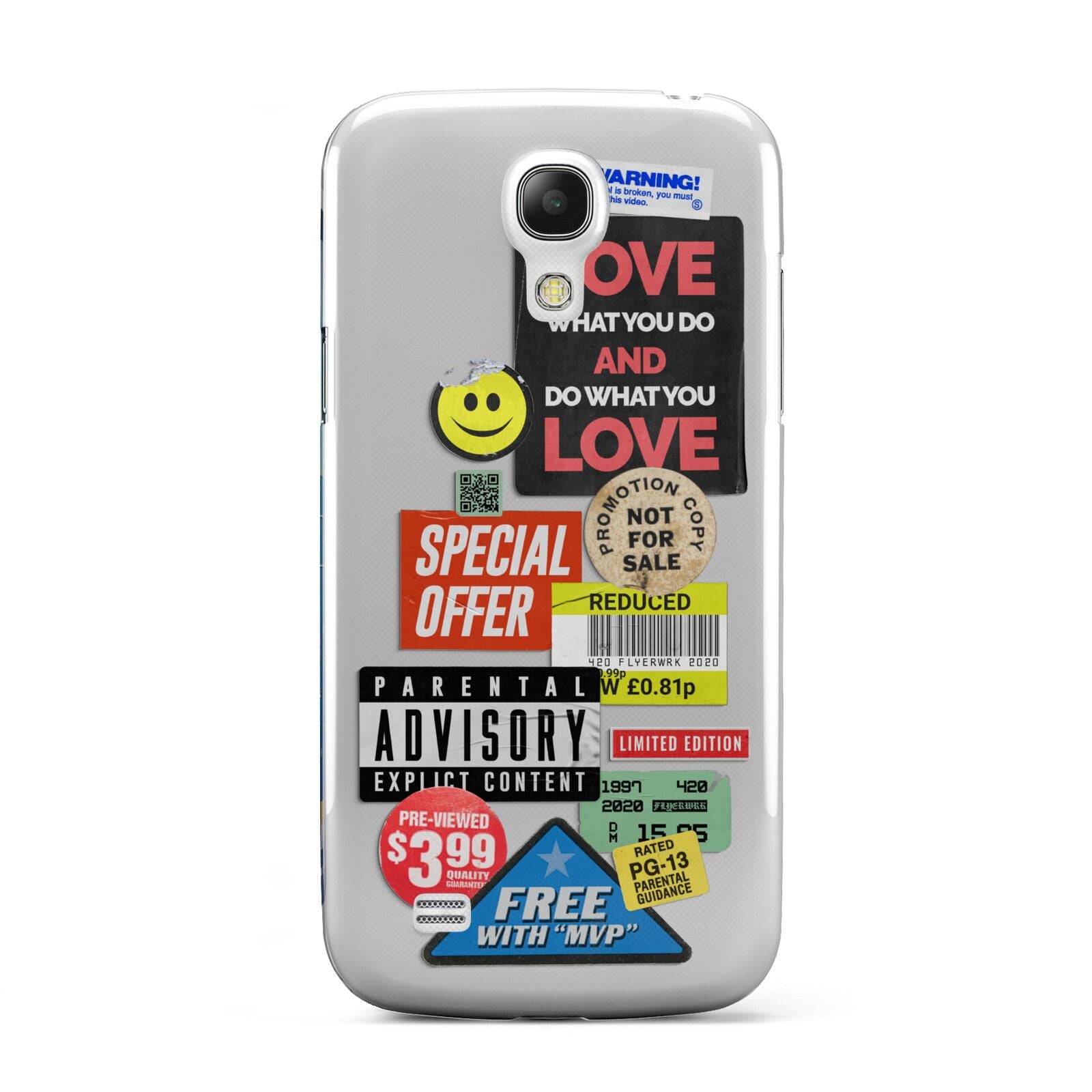 Vintage Retro Stickers Samsung Galaxy S4 Mini Case
