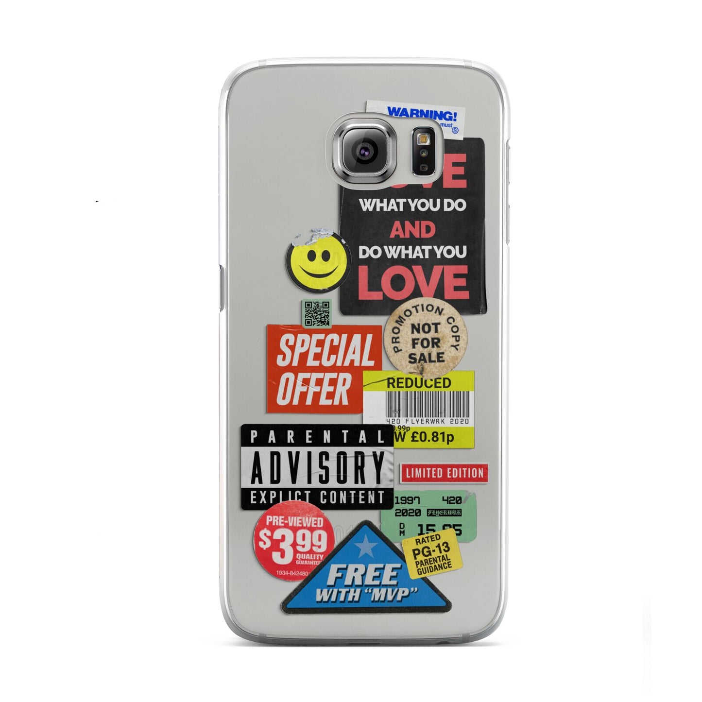 Vintage Retro Stickers Samsung Galaxy S6 Case