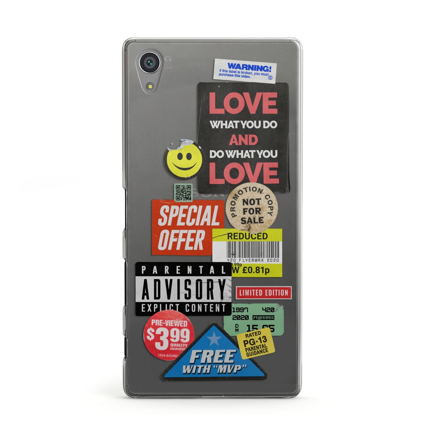 Vintage Retro Stickers Sony Xperia Case