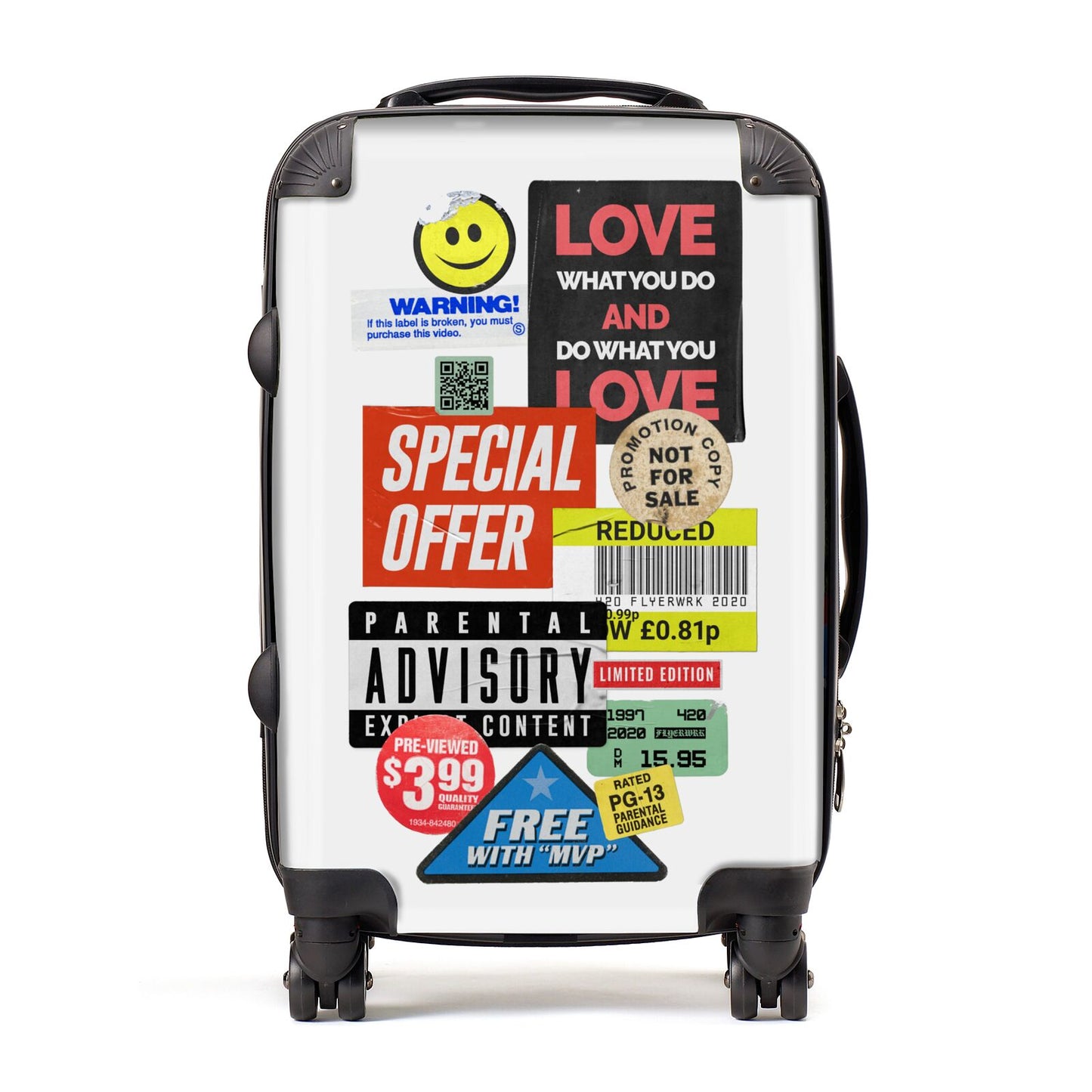 Vintage Retro Stickers Suitcase