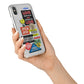 Vintage Retro Stickers iPhone X Bumper Case on Silver iPhone Alternative Image 2