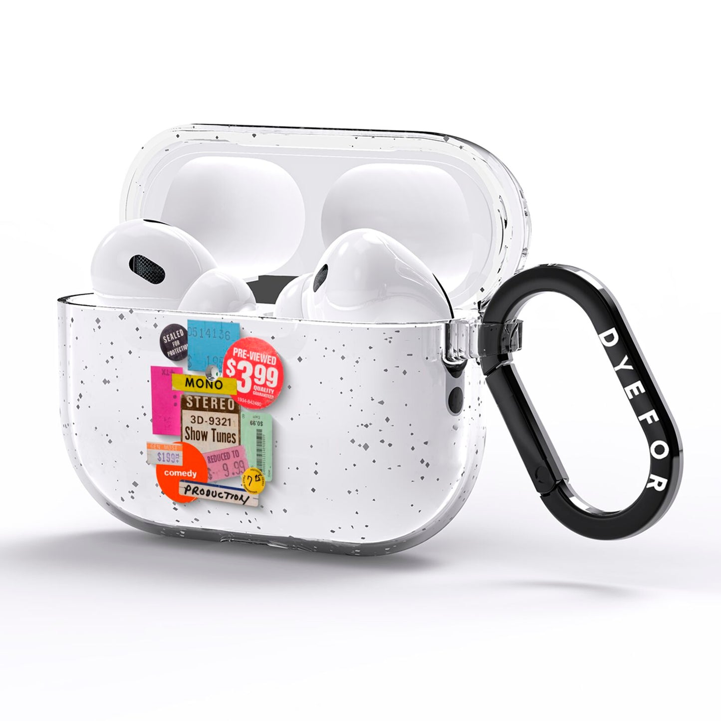 Vintage Sale Stickers AirPods Pro Glitter Case Side Image