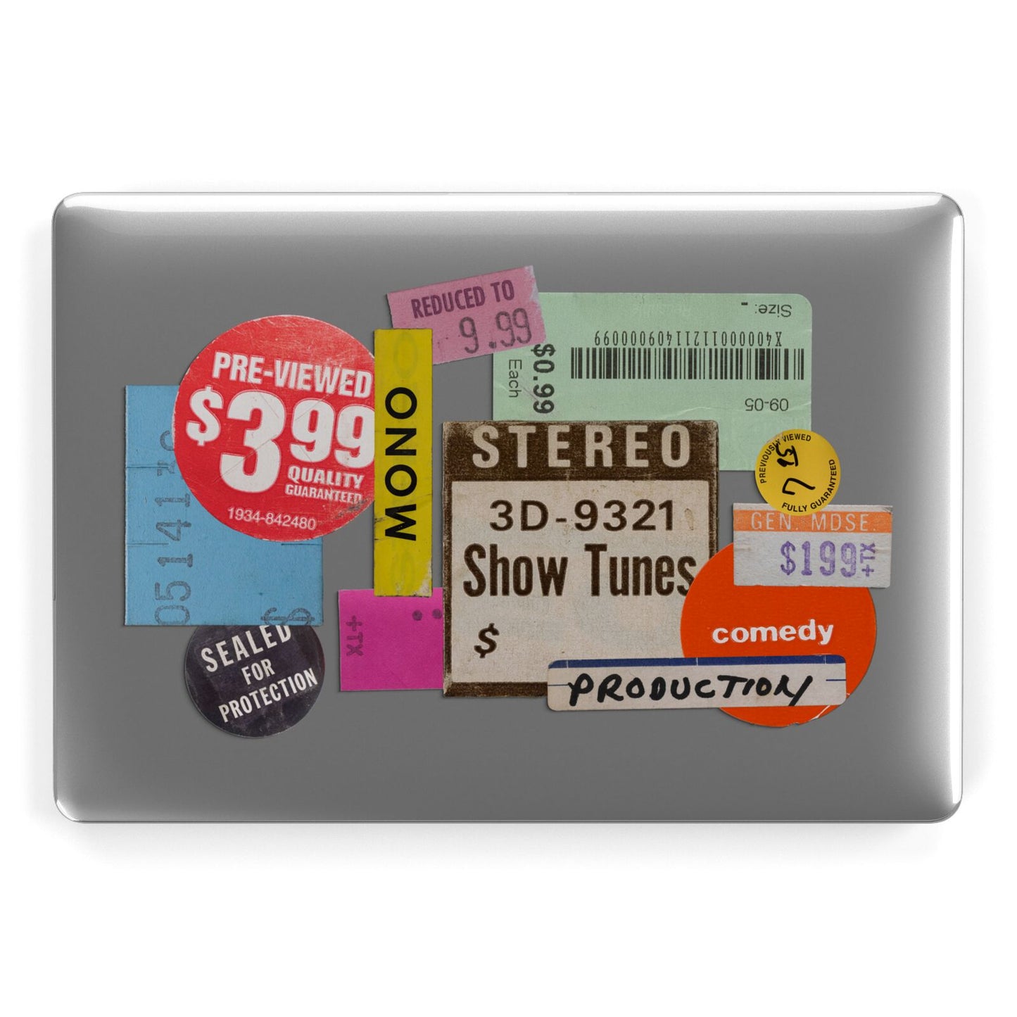 Vintage Sale Stickers Apple MacBook Case