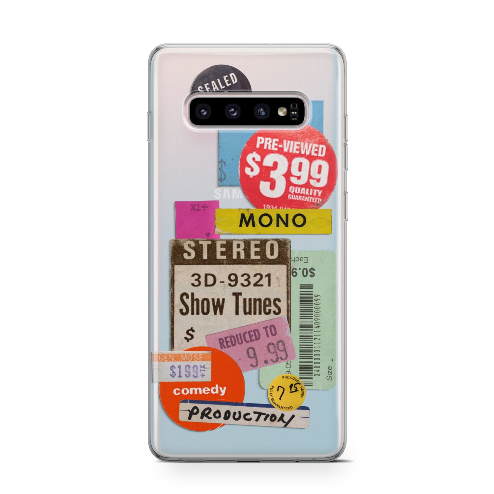 Vintage Sale Stickers Protective Samsung Galaxy Case