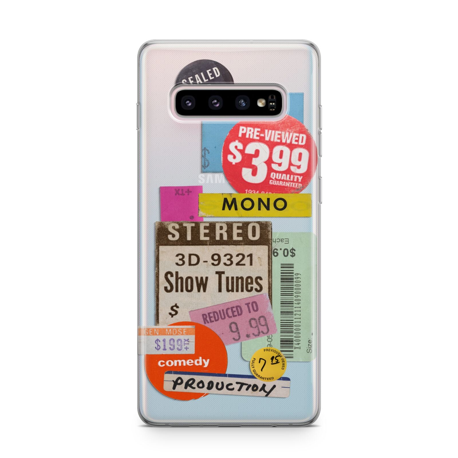 Vintage Sale Stickers Samsung Galaxy S10 Plus Case